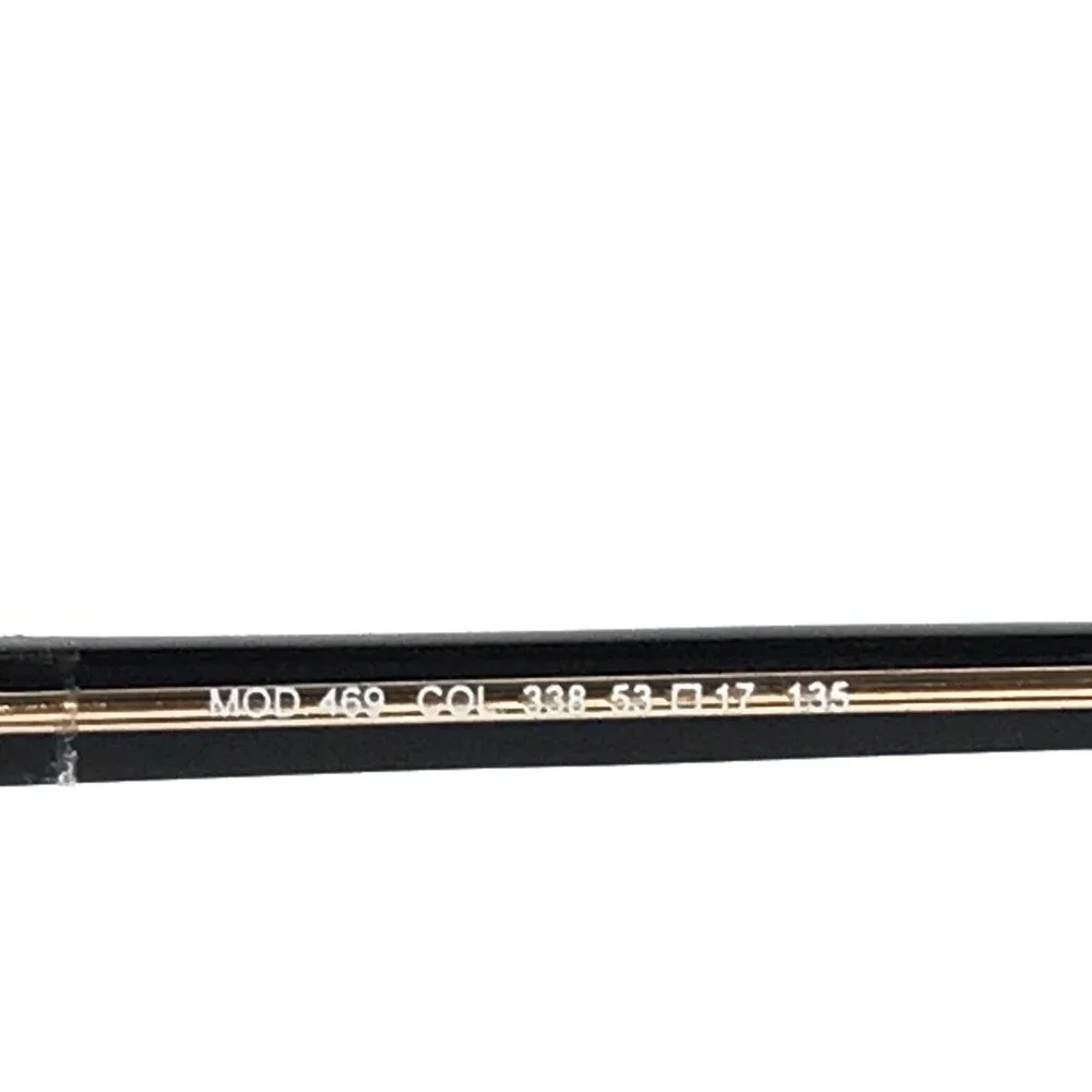 Cazal Eyeglasses Frames MOD. 469 COL. 338 Black Gold Rectangular 53-17-135